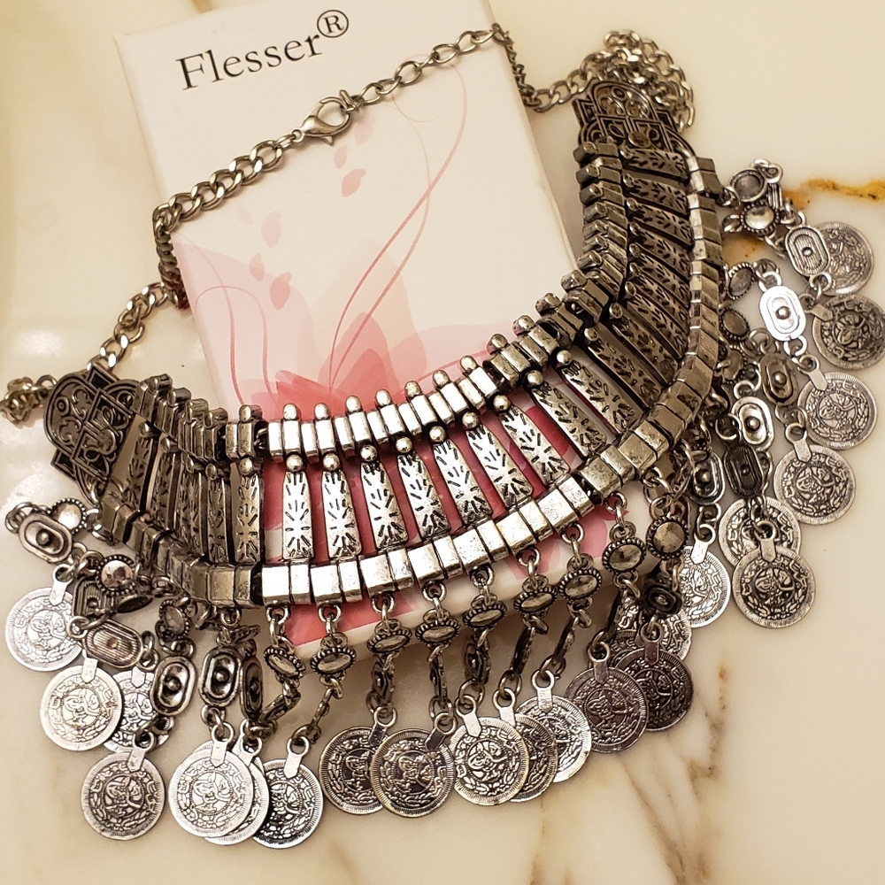 Boho statement necklace